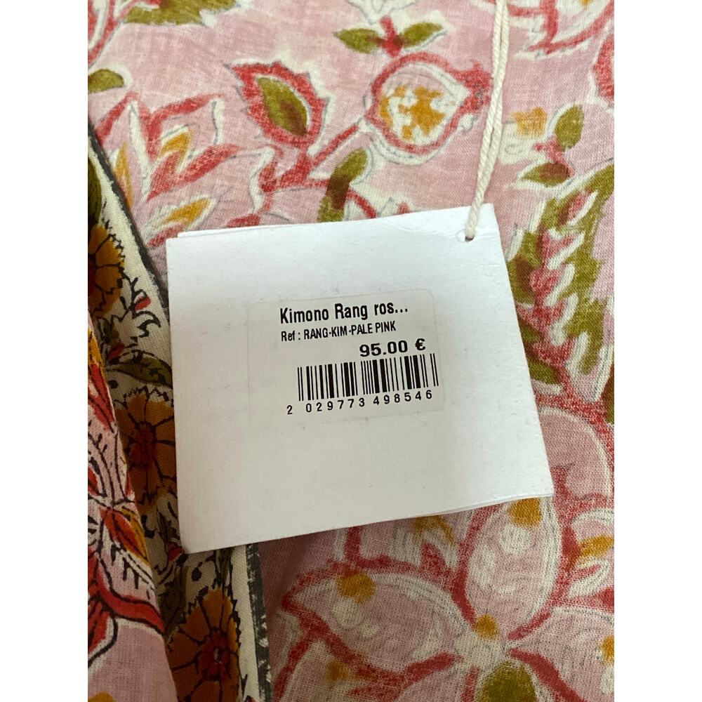 Floral Pink Cotton Robe with Trim - Women's Intimates & Sleepwear - Picture 3 of 5